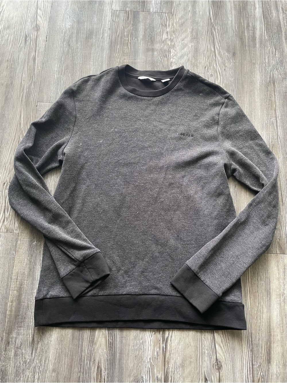 Men's Crewneck Sweater - Charcoal Gray